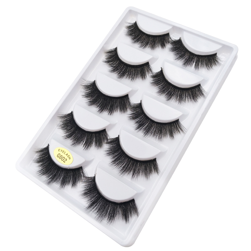 Fashion5 Pairs Of 3d Mink Natural Thick Eyelashes display picture 29