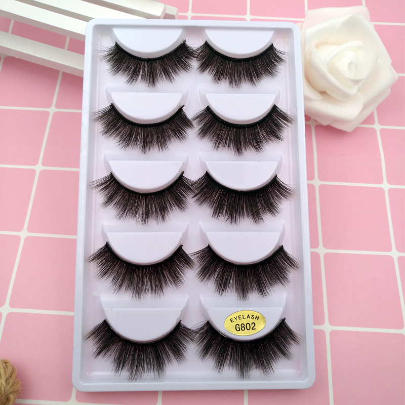 Fashion5 Pairs Of 3d Mink Natural Thick Eyelashes display picture 32