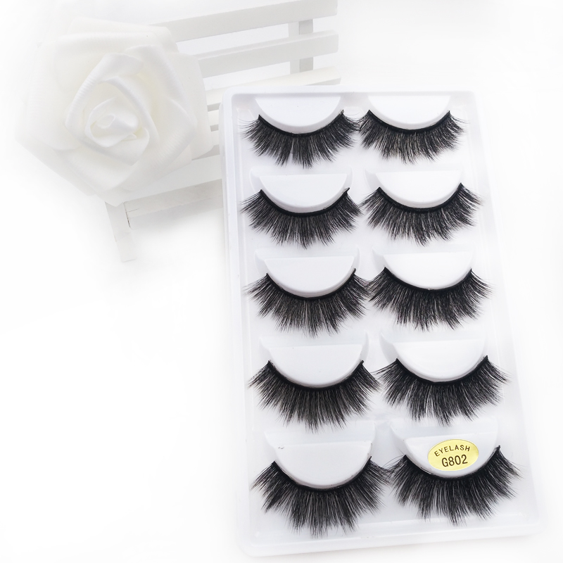 Fashion5 Pairs Of 3d Mink Natural Thick Eyelashes display picture 34