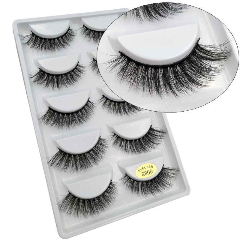 Fashion5 Pairs Of 3d Mink Natural Thick Eyelashes display picture 37