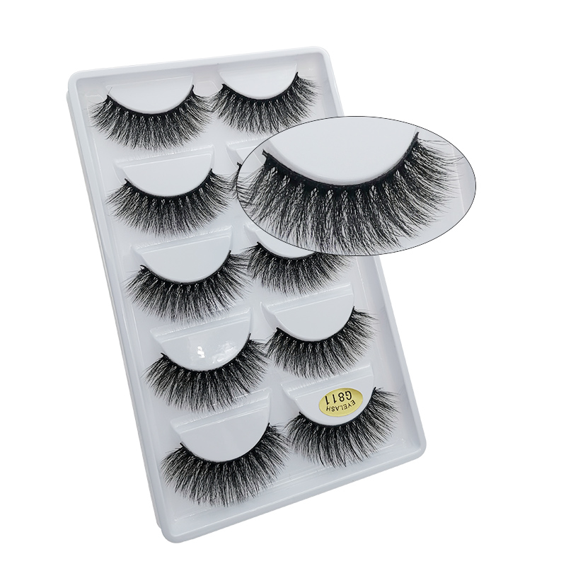 Fashion5 Pairs Of 3d Mink Natural Thick Eyelashes display picture 41