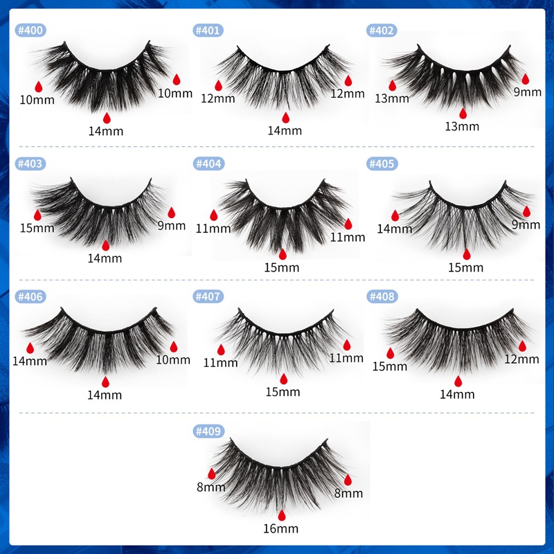 Fashion 3d Imitation Mink Hair Thick Natural Eyelashes 10 Pairs display picture 7