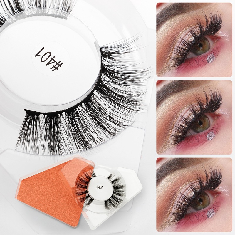 Fashion 10 Pairs Natural Nude Makeup Eyelashes display picture 7