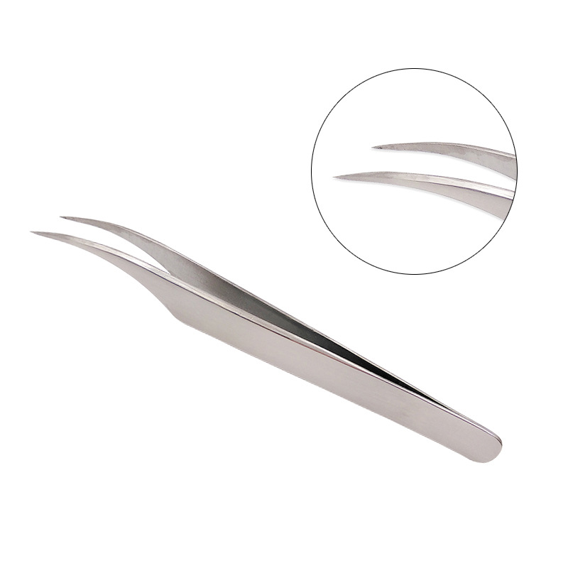 Fashion Eyelash Extension Precision Stainless Steel Tweezers 2pcs display picture 4