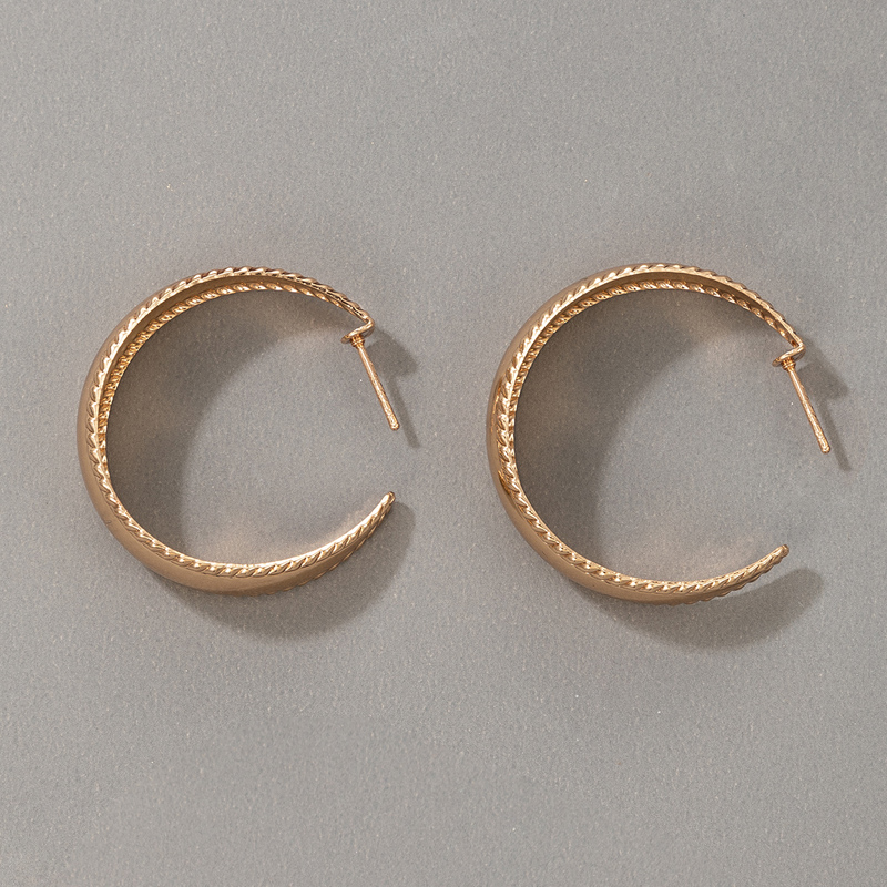 Nihaojewelry مجوهرات بالجملة جديد C على شكل الأقراط هندسية display picture 6