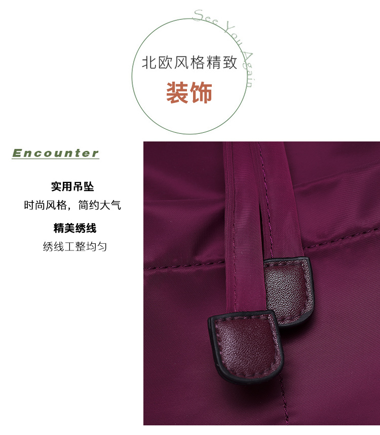 Nihaojewelry Wholesale Accessories New Casual Solid Color Nylon Handbags display picture 4