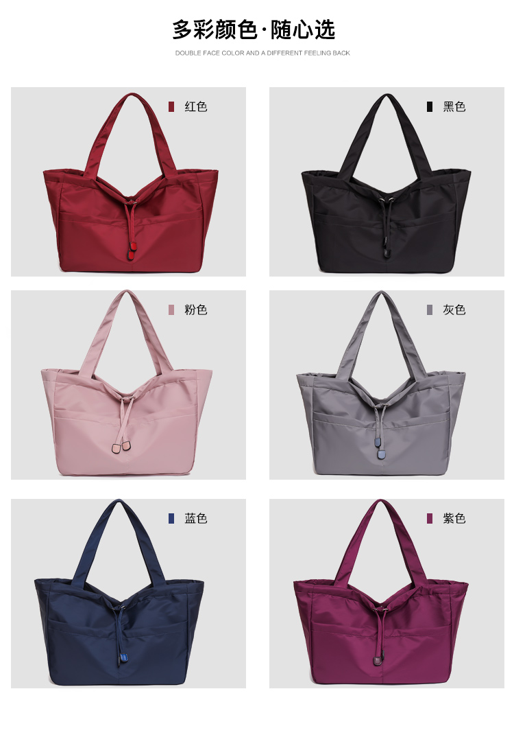 Nihaojewelry Wholesale Accessories New Casual Solid Color Nylon Handbags display picture 14