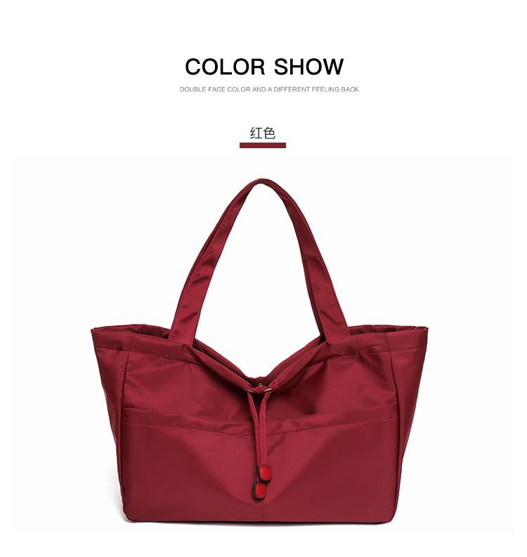 Nihaojewelry Wholesale Accessories New Casual Solid Color Nylon Handbags display picture 16