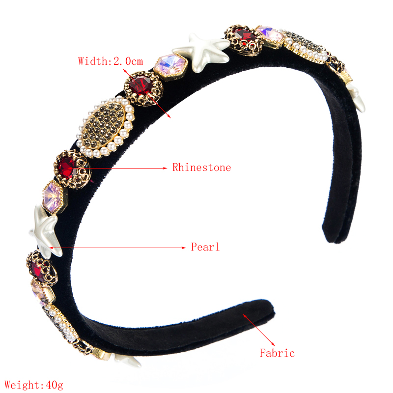 Nihaojewelry Jewelry Wholesale Flannel Diamond Thin Hairband display picture 1