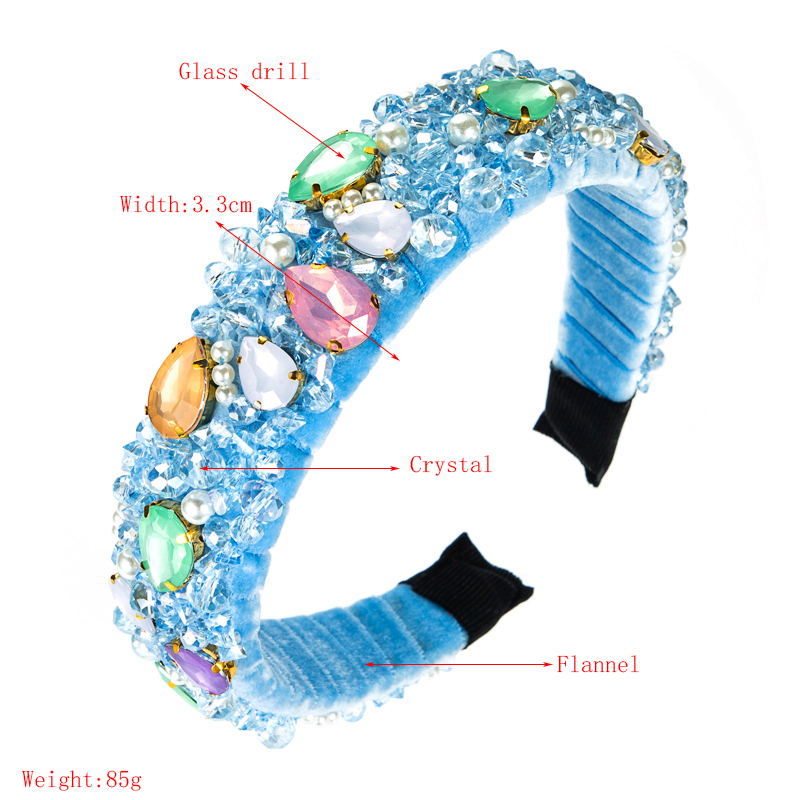 Nihaojewelry Drop-shaped Diamond Crystal Winding Headband Jewelry Wholesale display picture 1