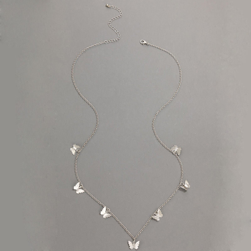 Nihaojewelry Jewelry Wholesale Silver Butterfly Tassel Waist Chain display picture 2