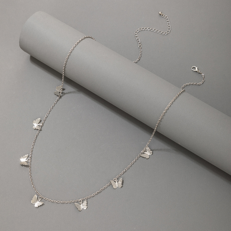 Nihaojewelry Jewelry Wholesale Silver Butterfly Tassel Waist Chain display picture 3
