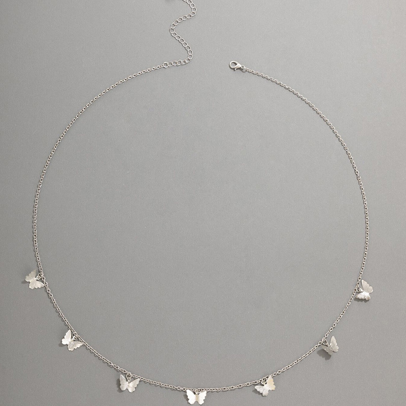 Nihaojewelry Jewelry Wholesale Silver Butterfly Tassel Waist Chain display picture 4