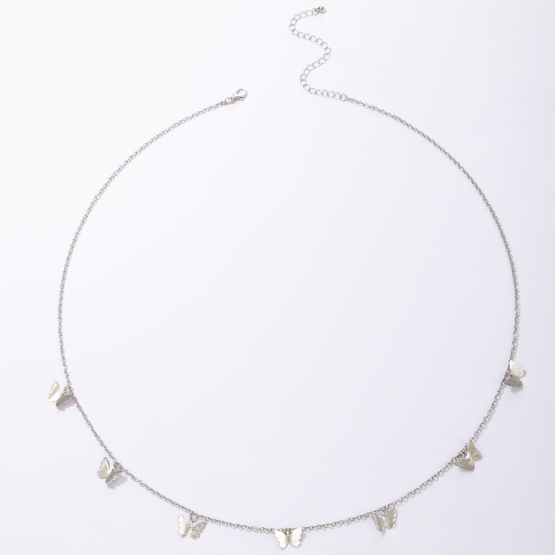Nihaojewelry Jewelry Wholesale Silver Butterfly Tassel Waist Chain display picture 5
