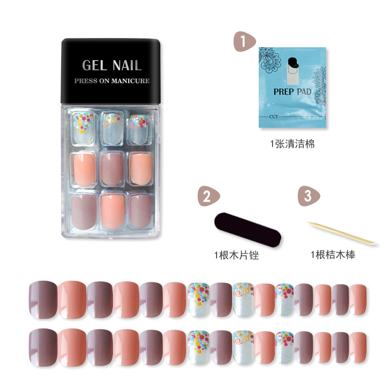 Simple 30 Pieces Of Wearable Nail Pieces display picture 5