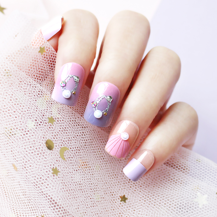 Fashion Violet Wind Simple Bridal Nail Pieces display picture 1