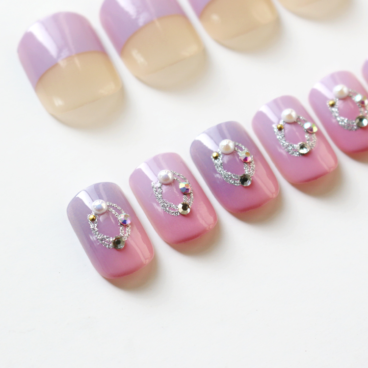 Fashion Violet Wind Simple Bridal Nail Pieces display picture 5