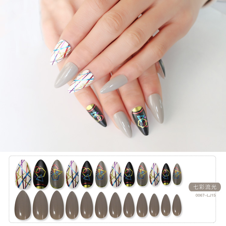 Fashion 24 Pieces Of Finished Nail Pieces display picture 1