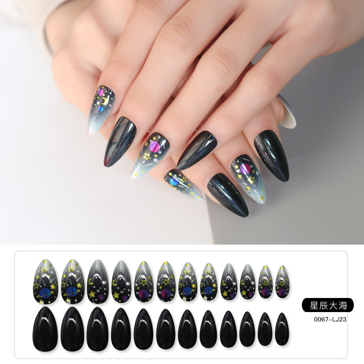 Fashion Almond Tip Long False Nails display picture 1