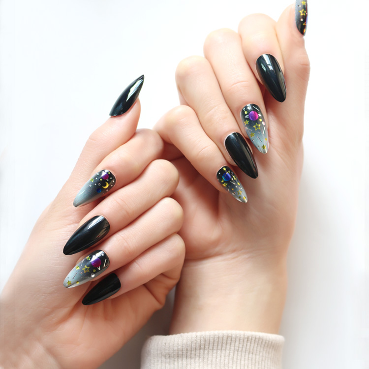 Fashion Almond Tip Long False Nails display picture 2