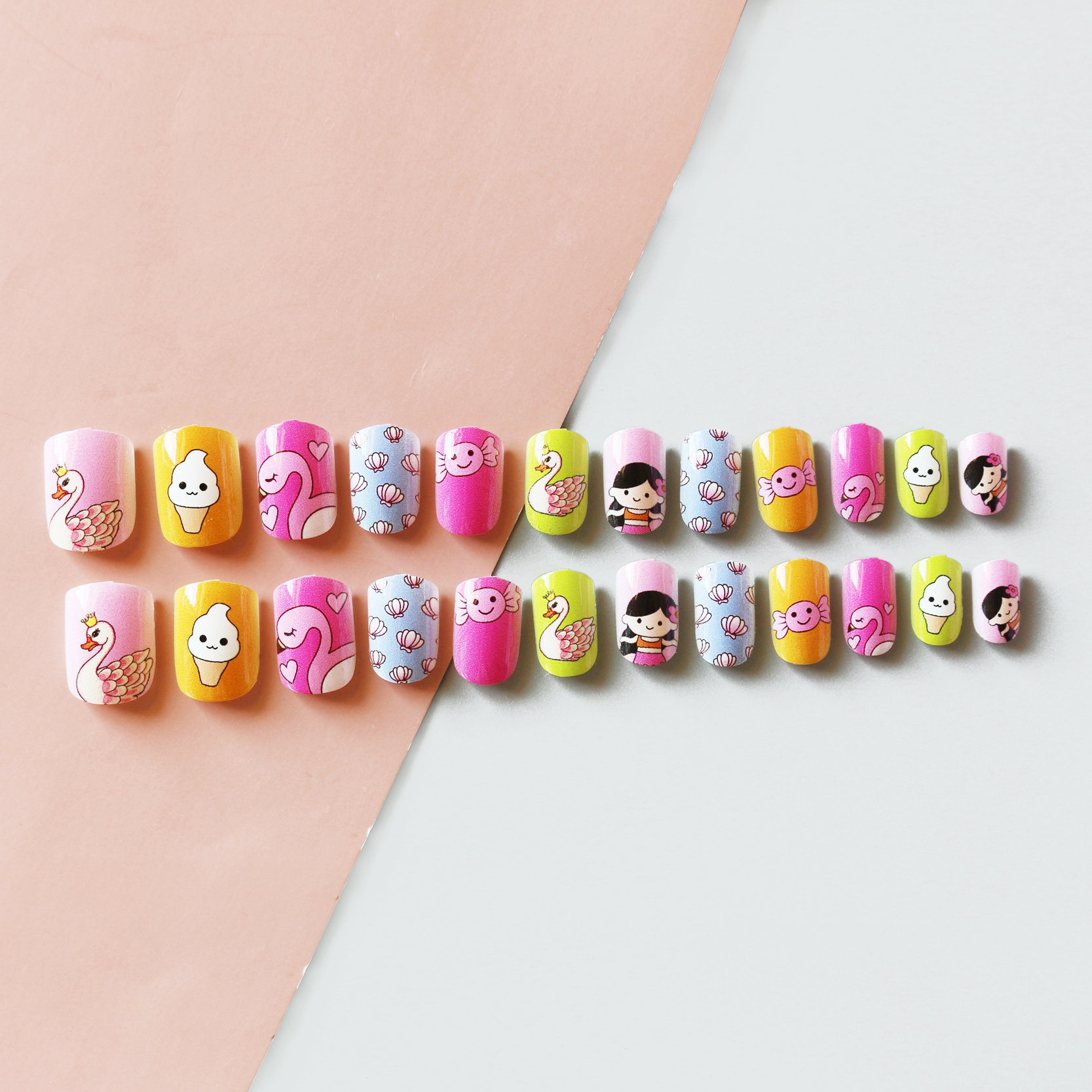 Fashion Children's Fake Nail Patches display picture 2