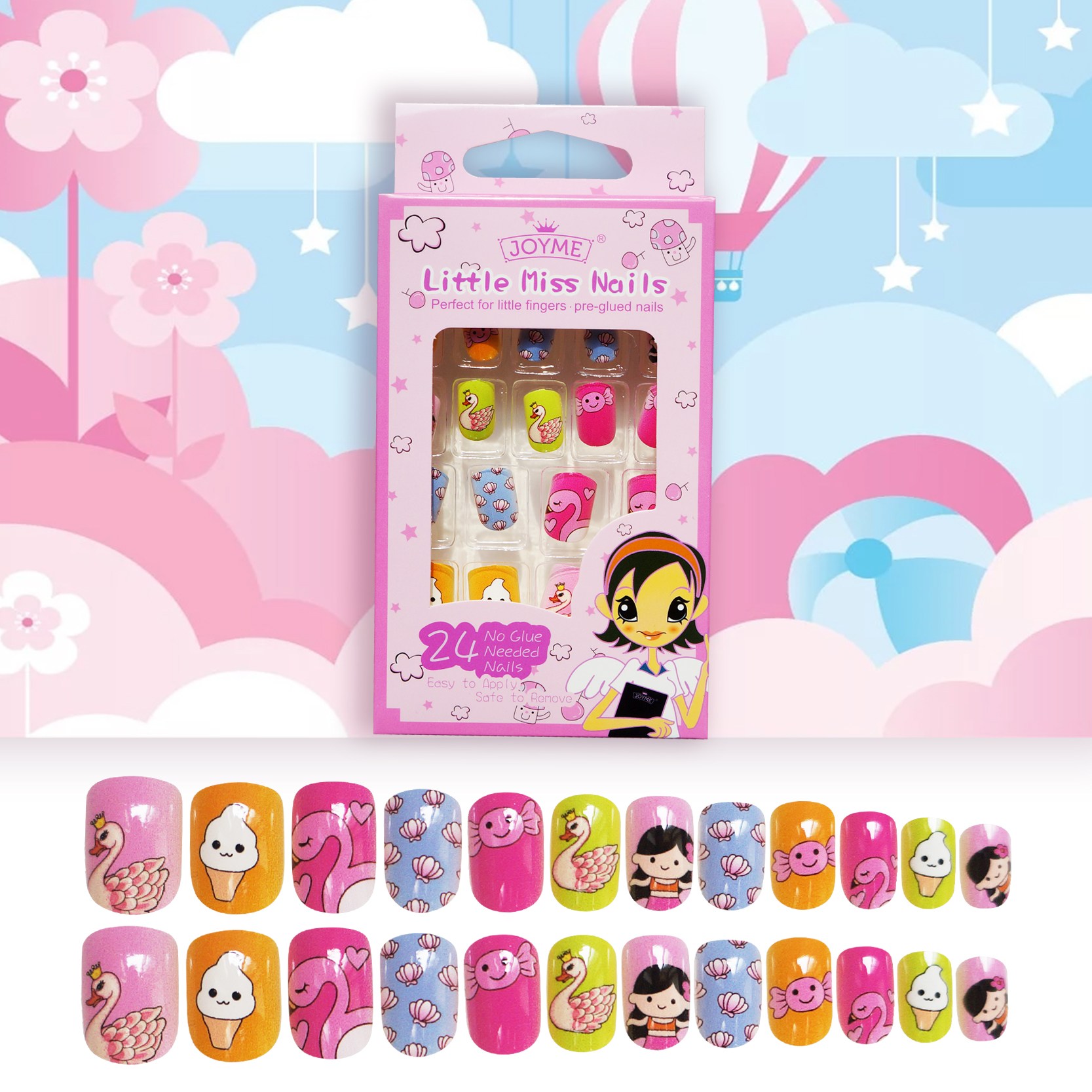 Fashion Children's Fake Nail Patches display picture 4