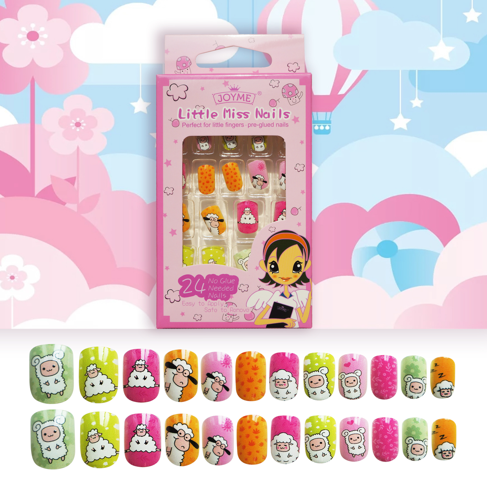 Parches De Uñas Postizas Para Niños De Moda display picture 5