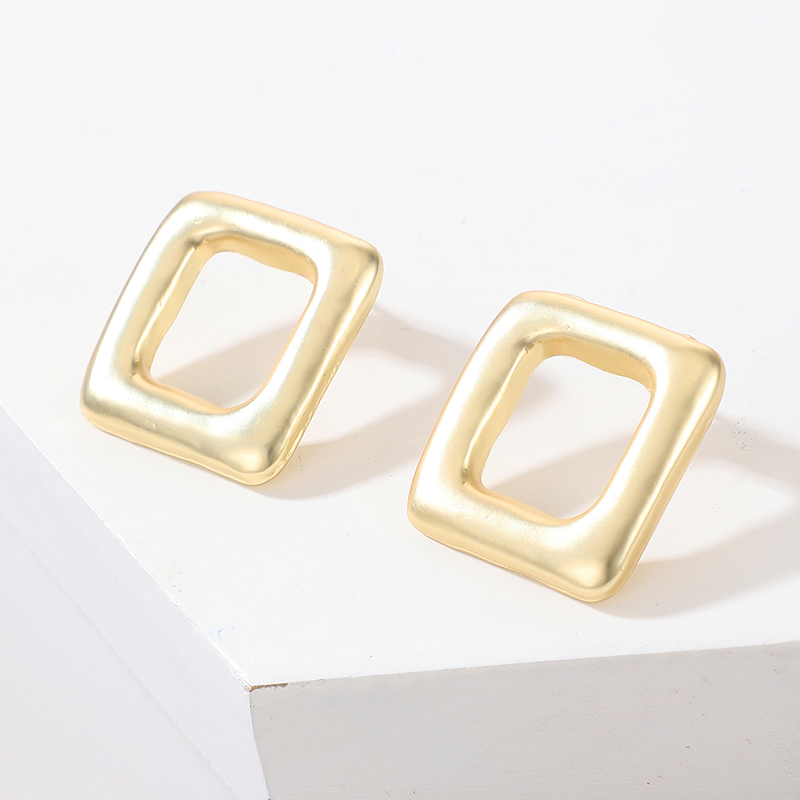 Simple Geometric Square Alloy Earrings display picture 2