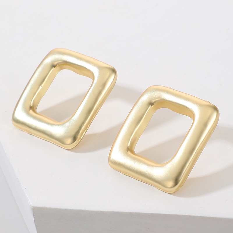 Simple Geometric Square Alloy Earrings display picture 3