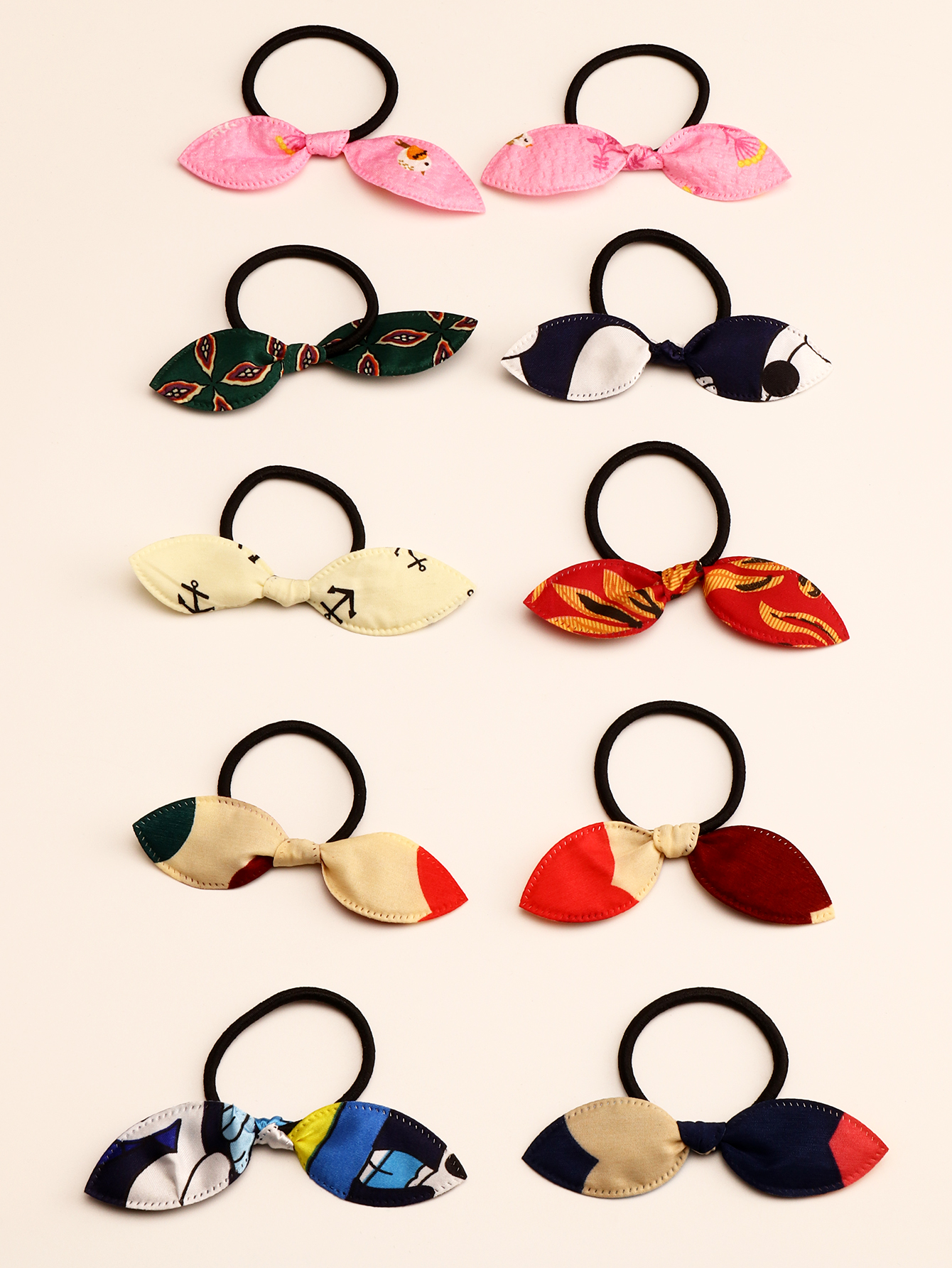 Simple Fabric Bow Children's Hair Rope Wholesale display picture 3
