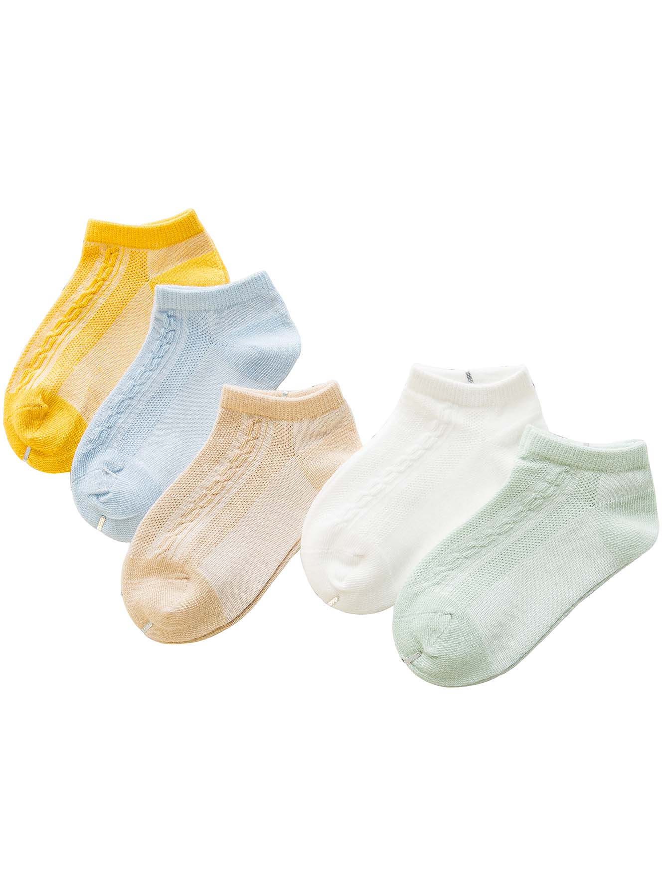Cute Breathable Mesh Children's Socks 5 Pairs display picture 1