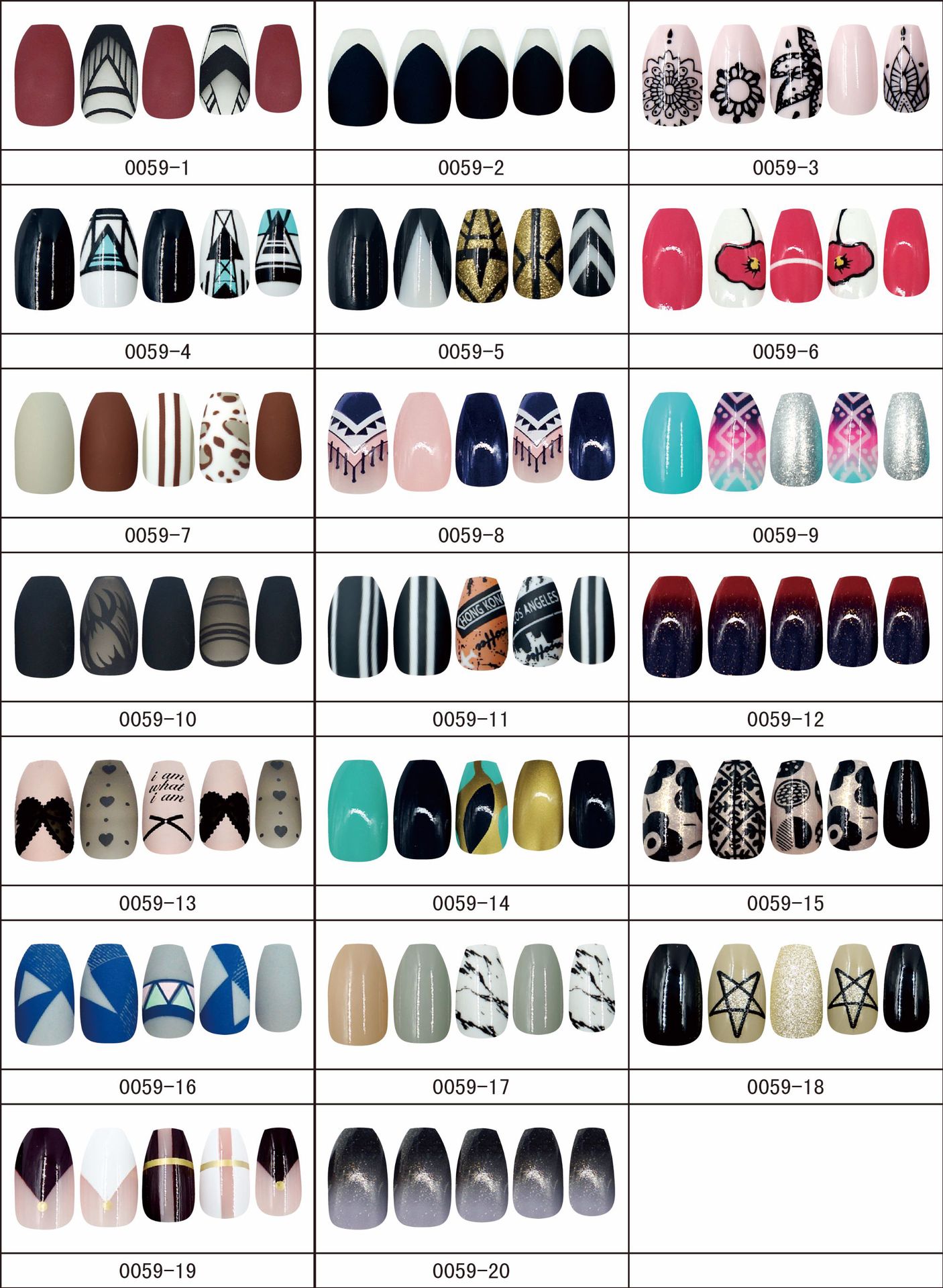 Nihaojewelry Finished Ballet Fake Nail Patches 24 Pieces Wholesale Accessories display picture 1