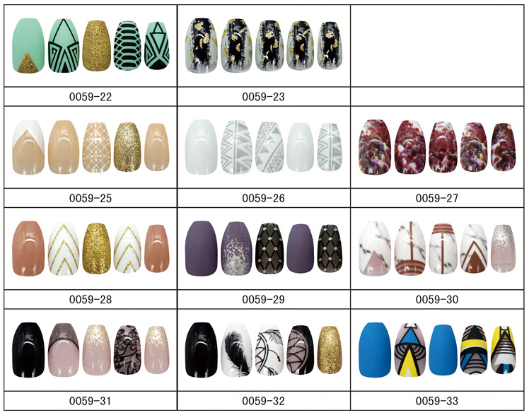 Nihaojewelry Finished Ballet Fake Nail Patches 24 Pieces Wholesale Accessories display picture 2