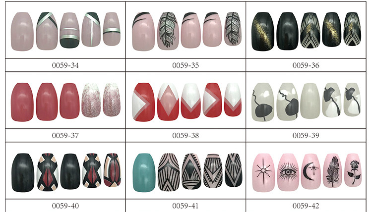 Nihaojewelry Finished Ballet Fake Nail Patches 24 Pieces Wholesale Accessories display picture 3
