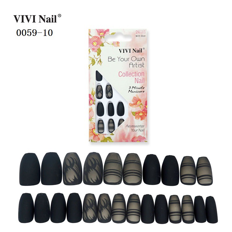 Nihaojewelry Finished Ballet Fake Nail Patches 24 Pieces Wholesale Accessories display picture 11