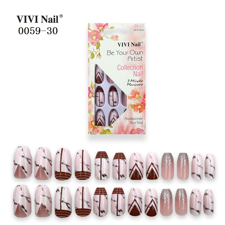 Nihaojewelry Finished Ballet Fake Nail Patches 24 Pieces Wholesale Accessories display picture 18