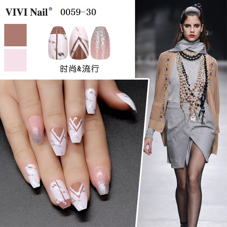 Nihaojewelry Finished Ballet Fake Nail Patches 24 Pieces Wholesale Accessories display picture 19