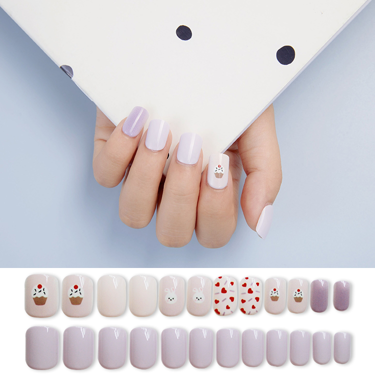 Wholesale Accessories Ice Cream 24 Pieces Fake Nails Nihaojewelry display picture 3