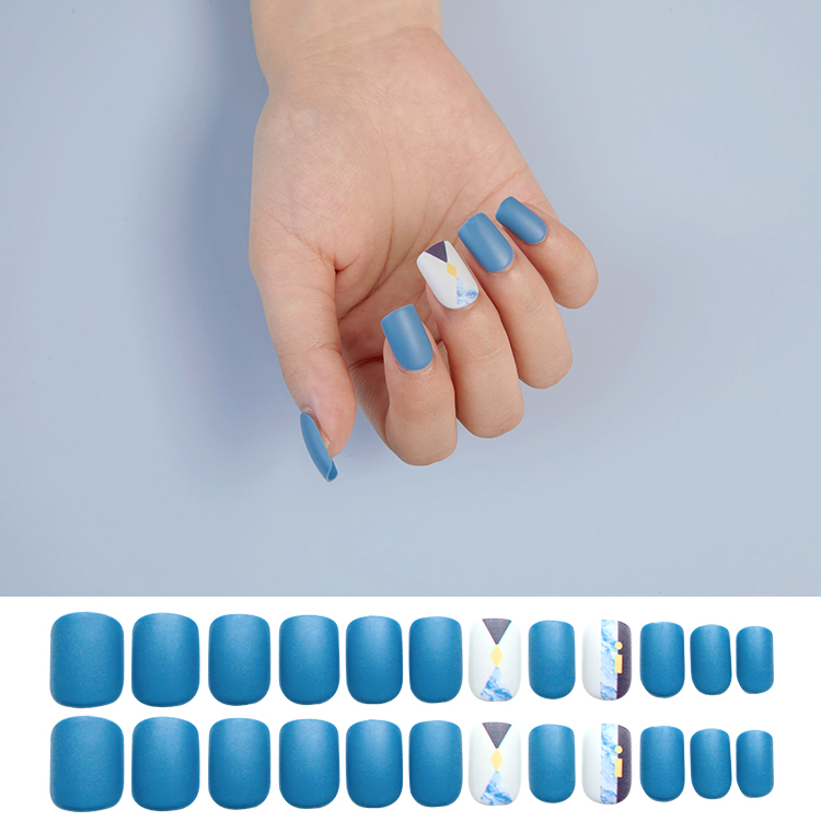 Wholesale Accessories Triangle Blue Nail Patch Nihaojewelry display picture 3