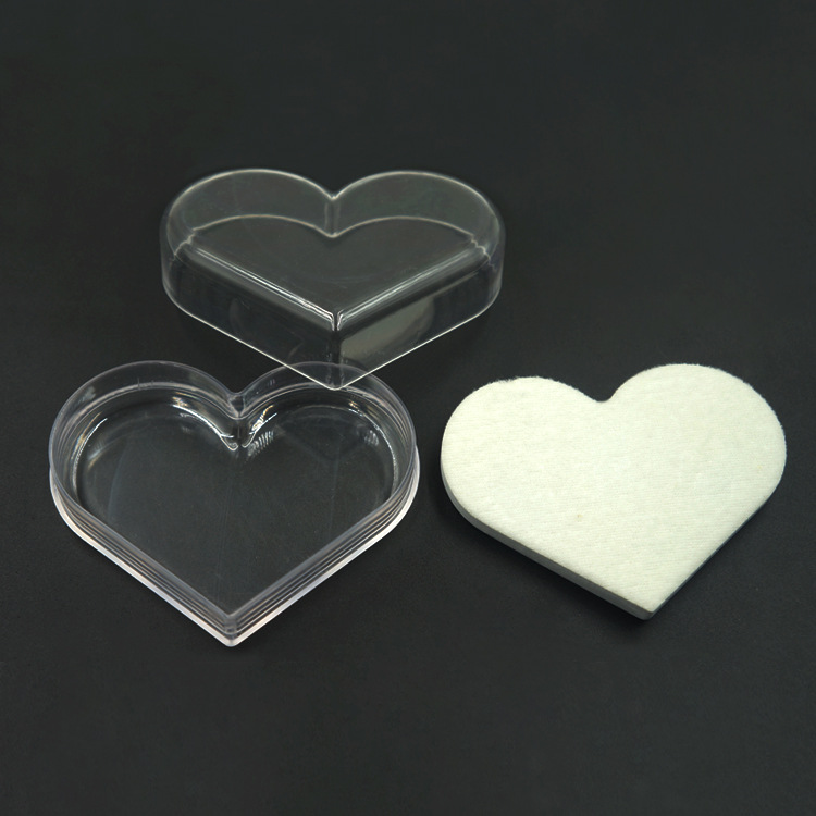 Wholesale Accessories Heart Shaped Fake Nail Display Plastic Empty Box Nihaojewelry display picture 2