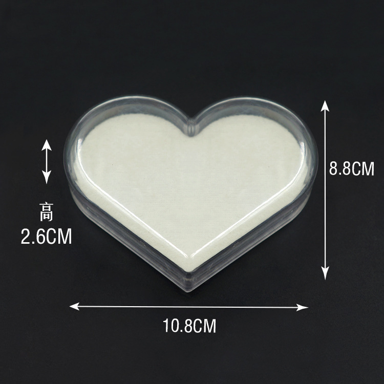 Wholesale Accessories Heart Shaped Fake Nail Display Plastic Empty Box Nihaojewelry display picture 3