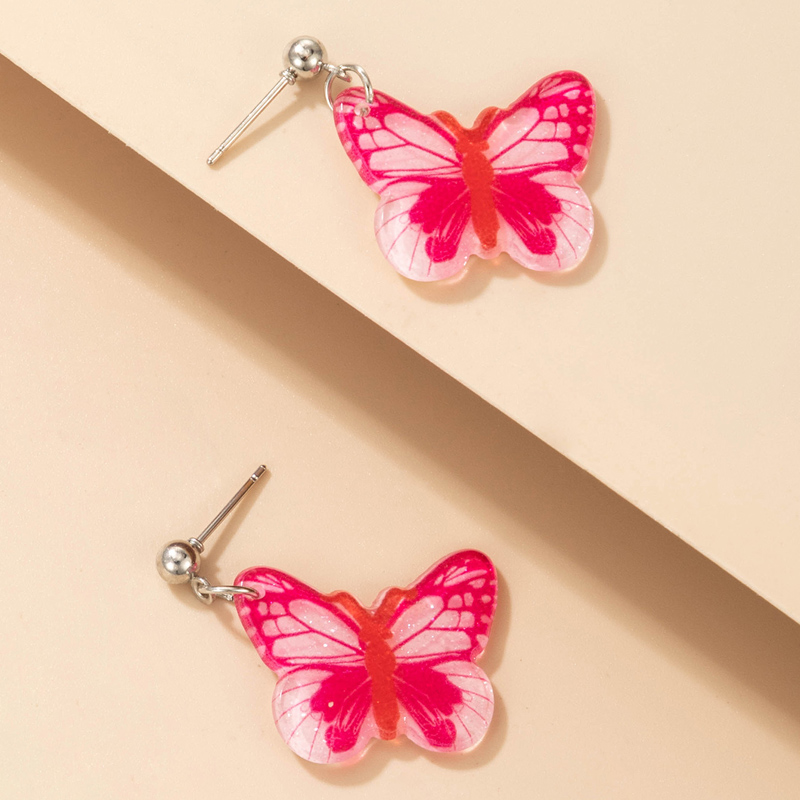 Wholesale New Cartoon Shark Butterfly Starfish Cat Dolphin Earrings Nihaojewelry display picture 2