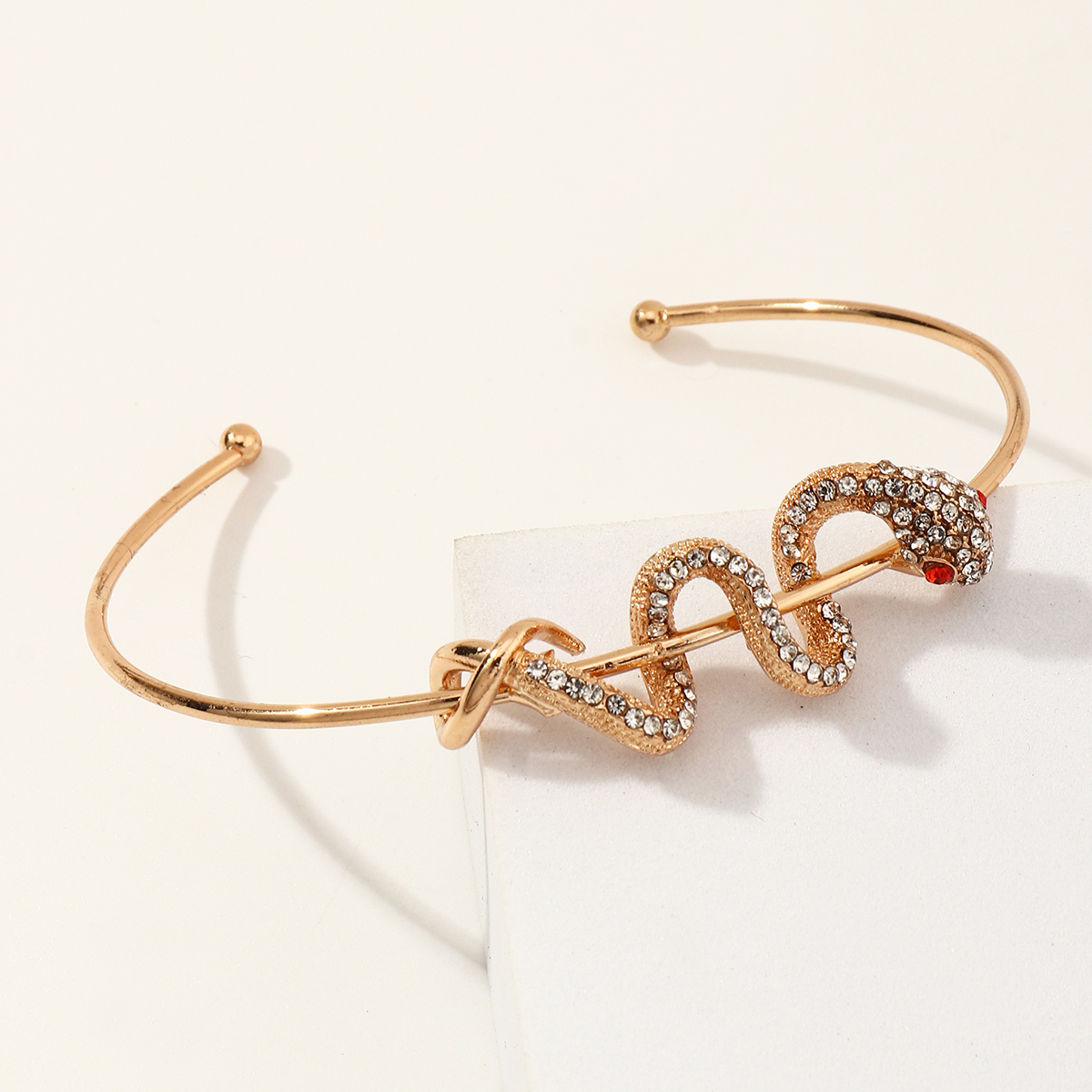 Nihaojewelry Wholesale Jewelry New Style Diamond Snake-shaped Bracelet display picture 3