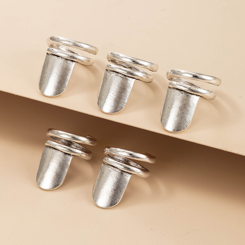 Nihaojewelry Wholesale Jewelry New Style Silver Nail Joint Ring display picture 1