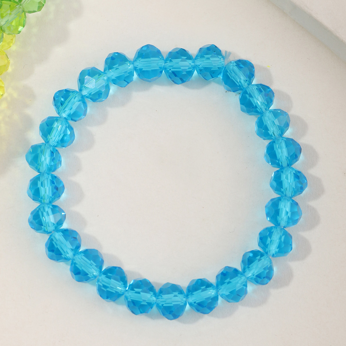 Nihaojewelry Wholesale Jewelry Simple Crystal Beads Color Bracelet Set display picture 2