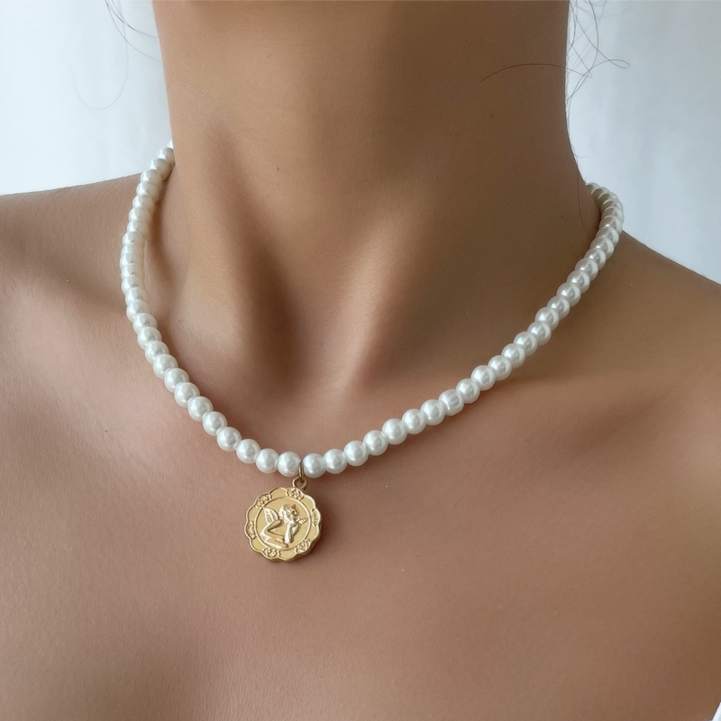 Großhandel Schmuck Mode Porträt Anhänger Perlenkette Nihaojewelry display picture 4