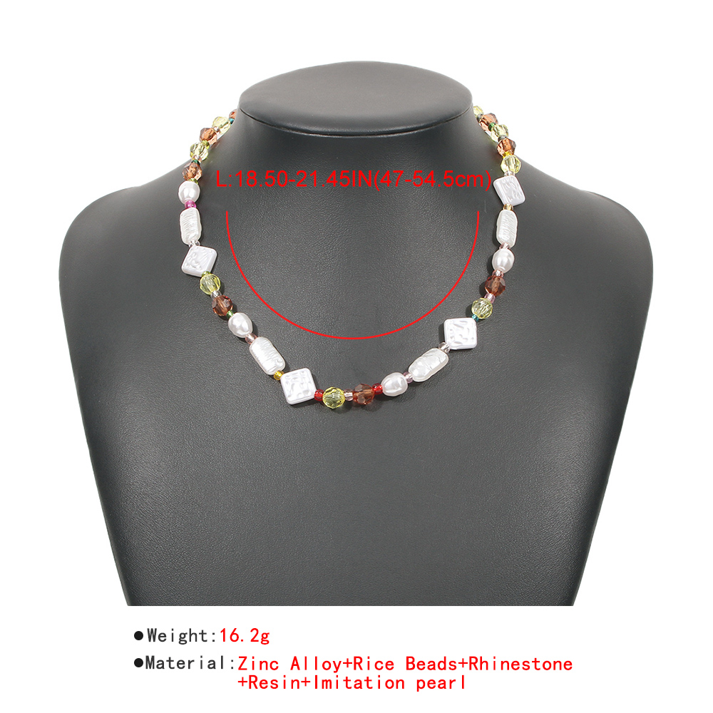 Nihaojewelry الجملة مجوهرات البوهيمي الخرز سبائك خاص على شكل اللؤلؤ قلادة display picture 3