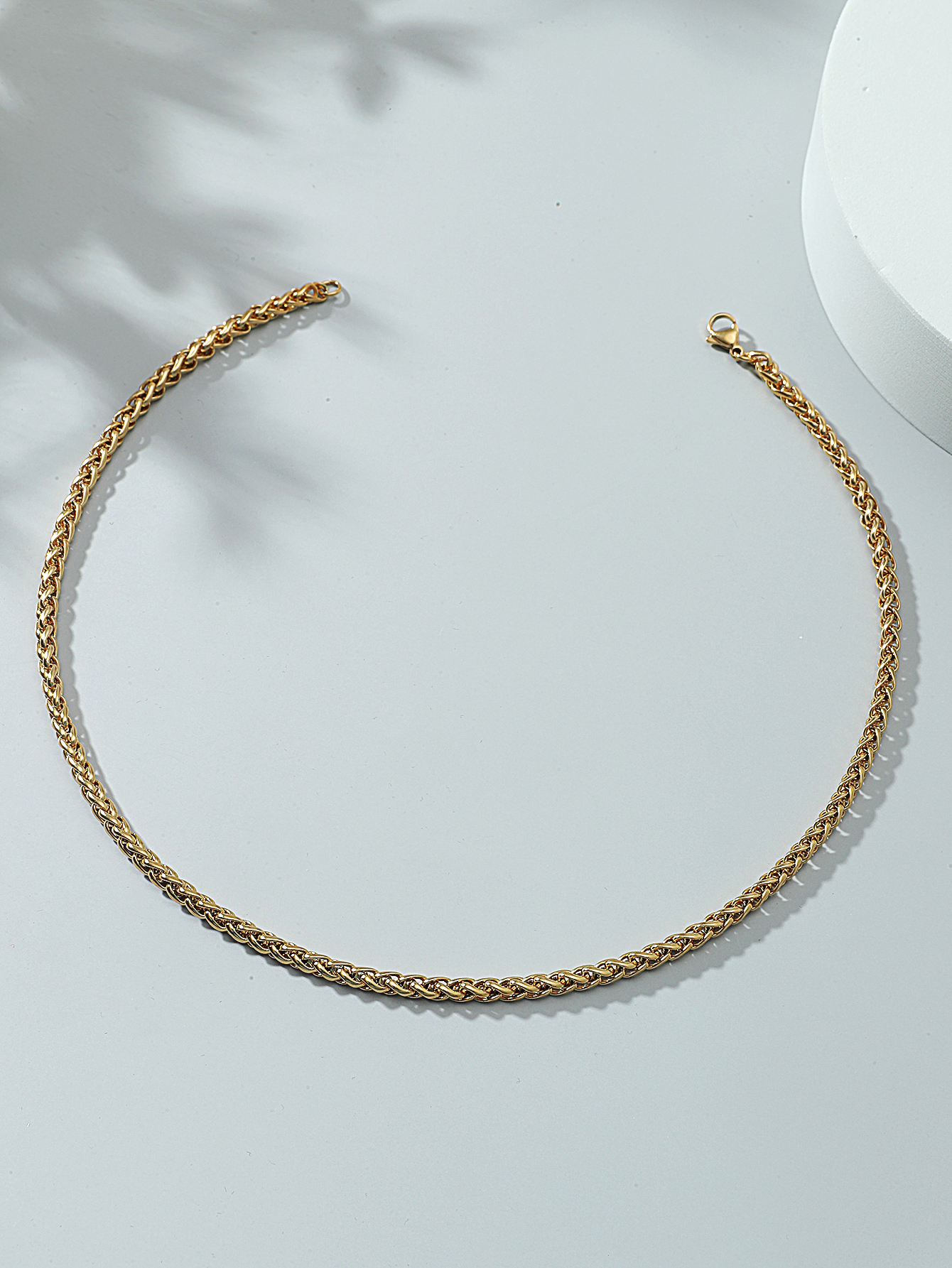 Großhandel Schmuck Einfache Solid Color Titanstahl Halskette Nihaojewelry display picture 2