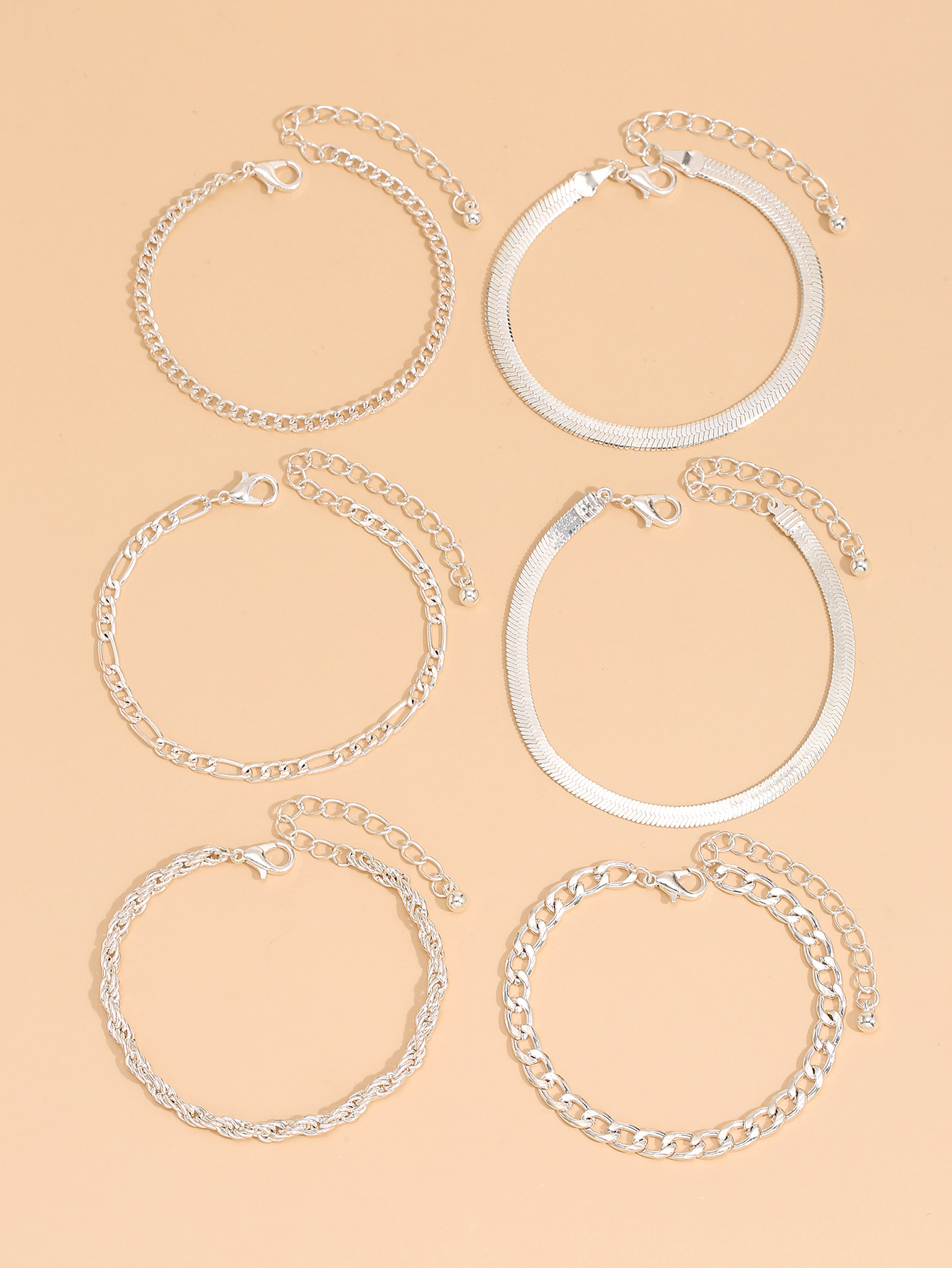 Wholesale Fashion Geometric Alloy Bracelet Combination Nihaojewelry display picture 2