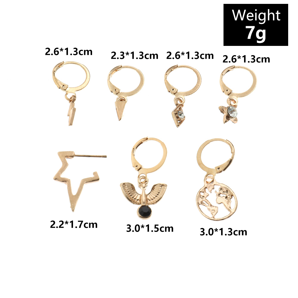 Großhandelsart Und Weise Unregelmäßige Einzelne Ohrohrringe Eingestellt Nihaojewelry display picture 5